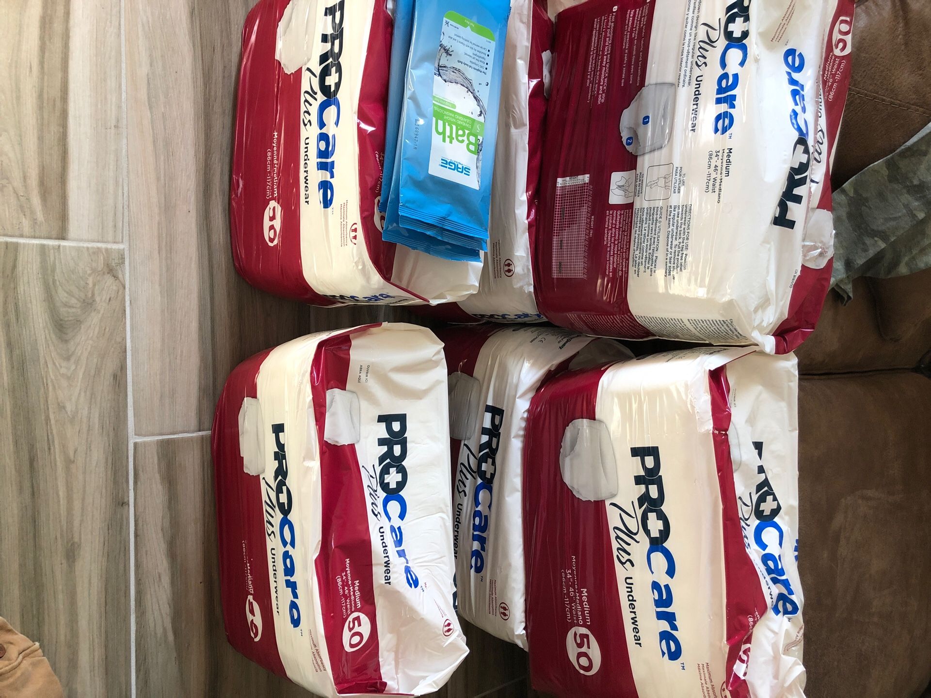 ProCare Plus underwear (6pks) $15 each
