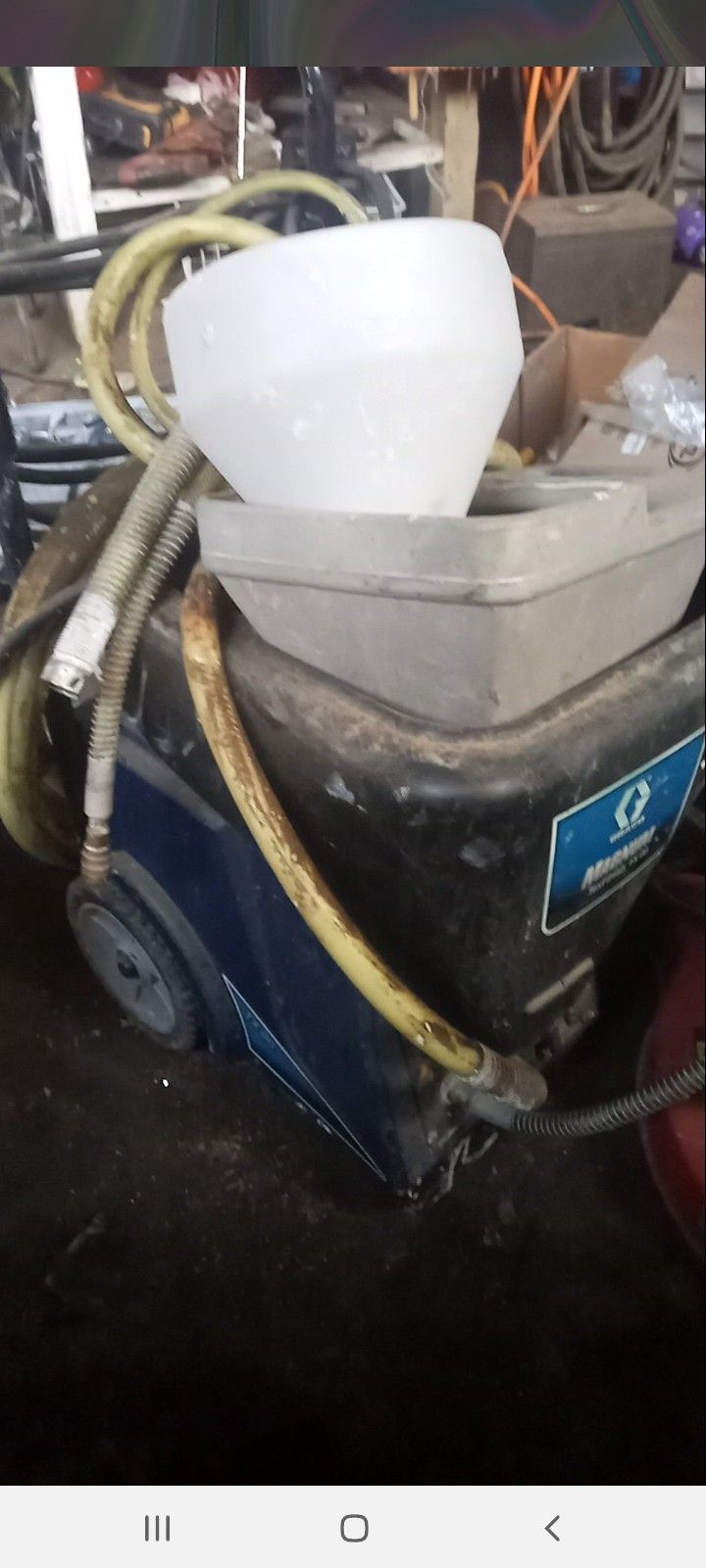 A Drywall Finisher Spray Machine Cones With Liquid 10 Bags Of Premix Plaster/mud Funnels.air Hose And Sprayer