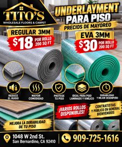 Baseboards, Underlayment And Flooring All In Stock!