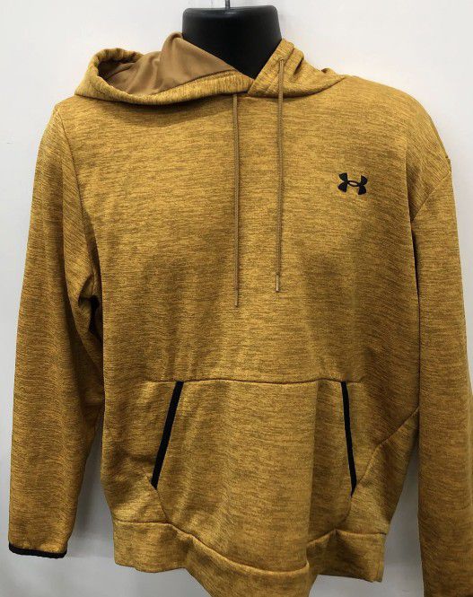 Under Armour Men's Gold Black Hoodie Sweater Size Large 