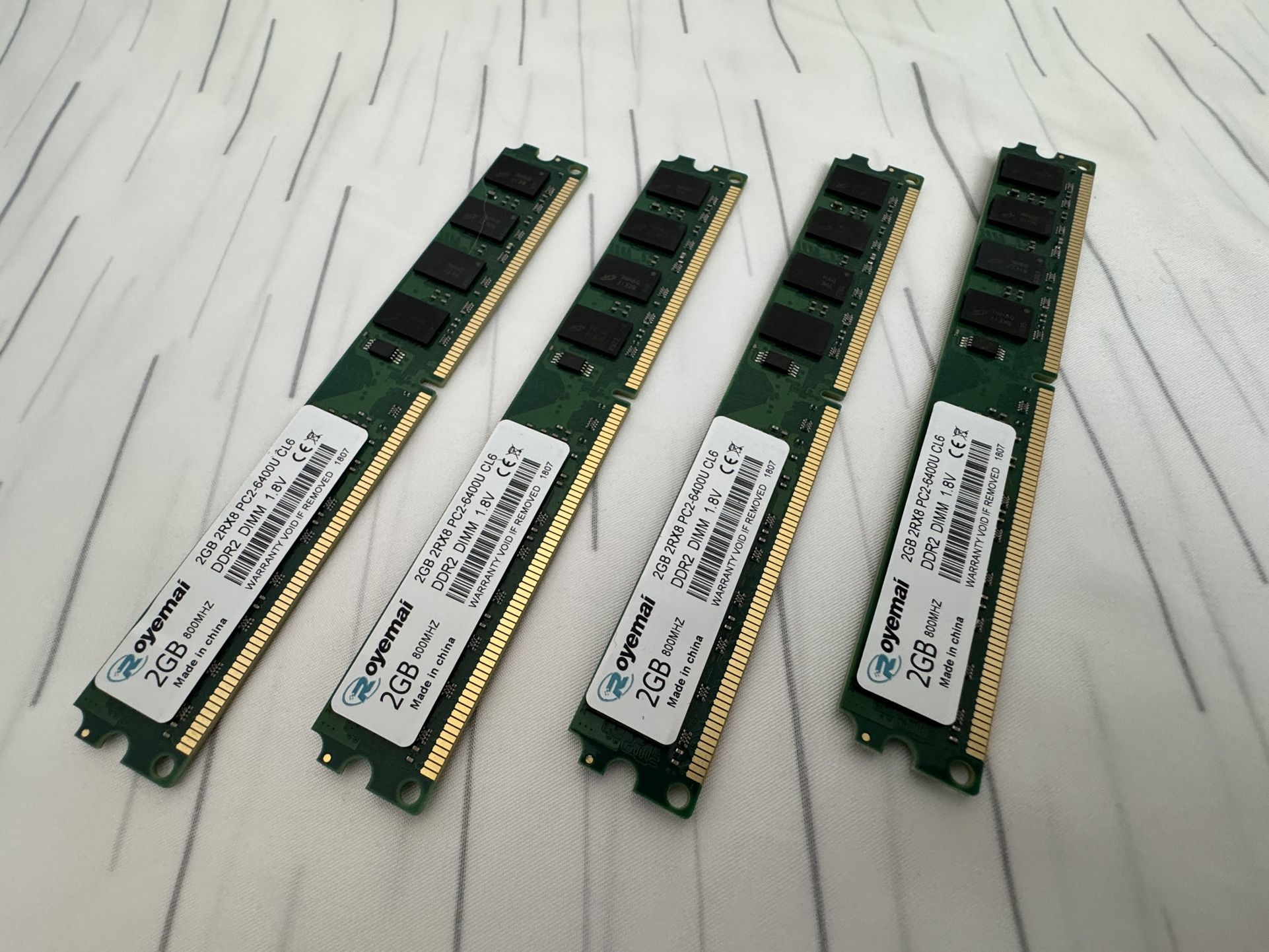 Desktop Memory Royemai 8GB DDR2 PC2-6400 DIMM RAM