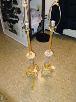 2 table lamp need shades pickup only cash