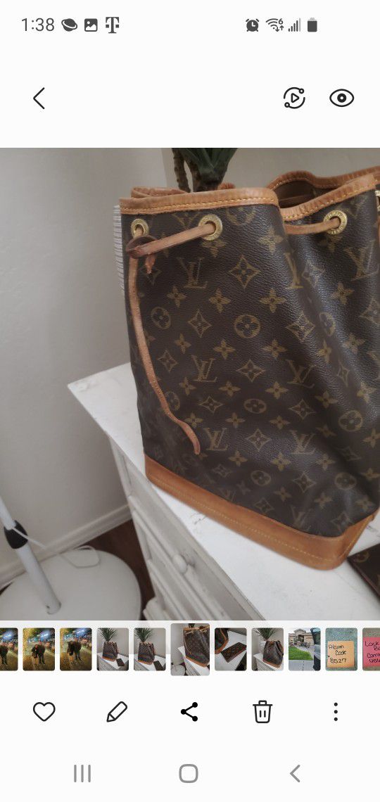100% Authentic Noe LOUIS VUITTON Drawstring Purse (Vintage) for Sale in  Corona, CA - OfferUp