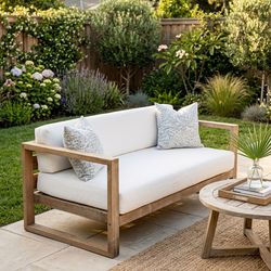 Outdoor Teak Lounge Chair / outdoor couch