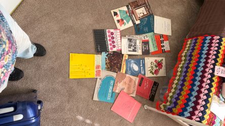 Assortment Of Vintage Organ Music Books