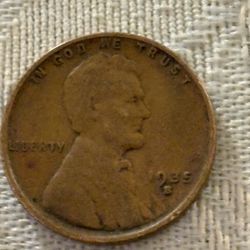 1935 S Penny Doubling Die In S Error 