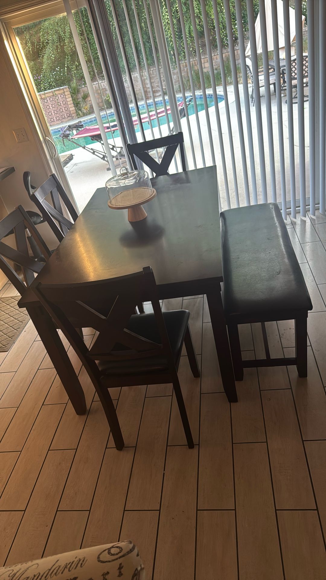 Dark Brown Dining Table
