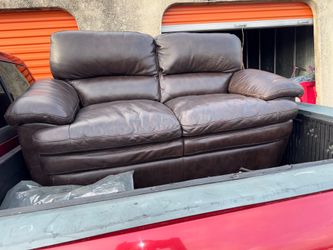 Couch is perfect beside a few scratched but cushion and feel are A1