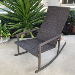 4 Large Metal Rocking Chairs