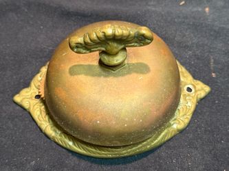 Vintage brass twist door doorbell