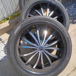 Cheap 22" 5 Lug Universal Wheels Best Offer Or Trade