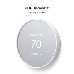 Brand New - Google Nest Thermostat - Color: Snow