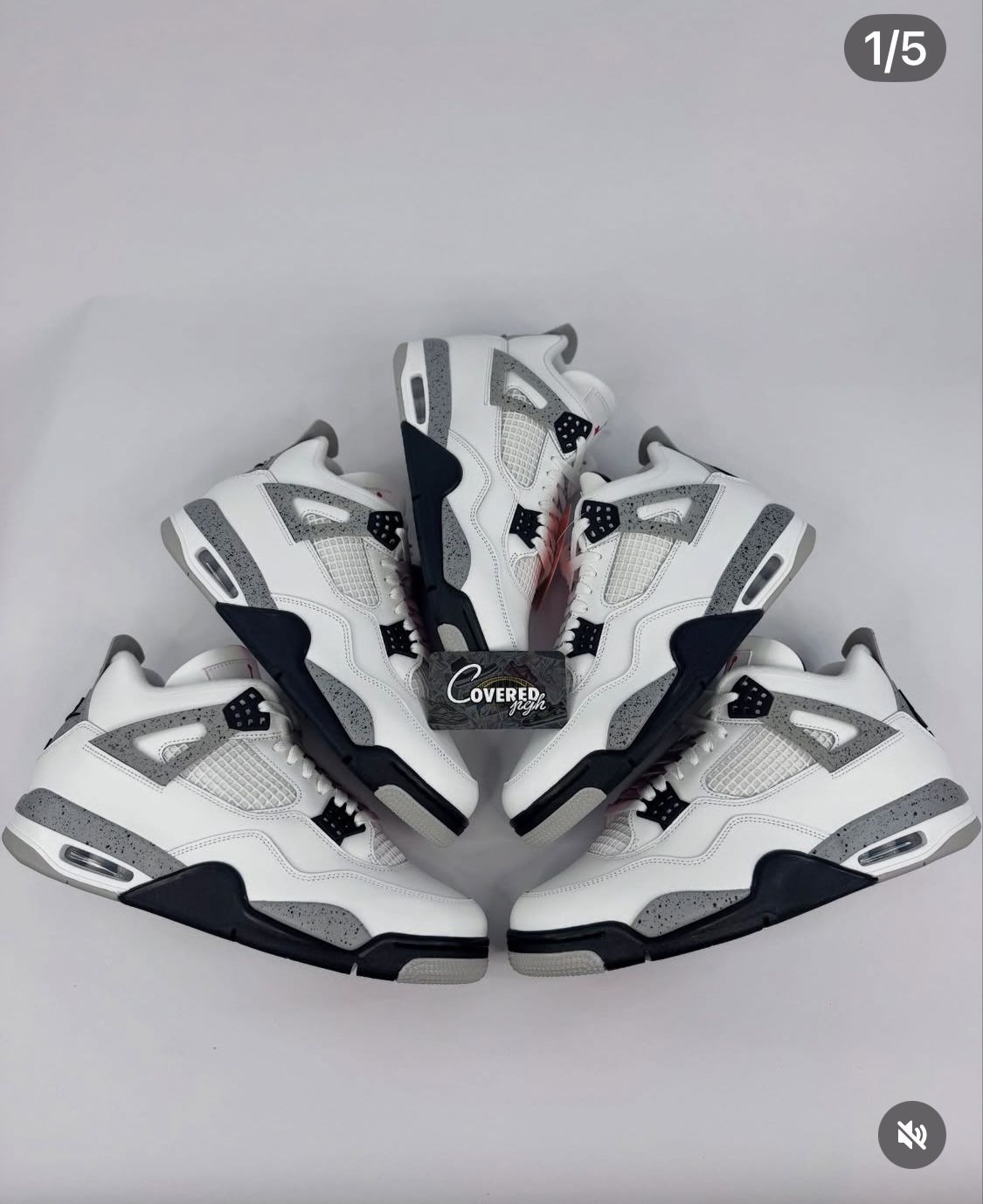 Brand New Jordan 4 White Cement , 13M
