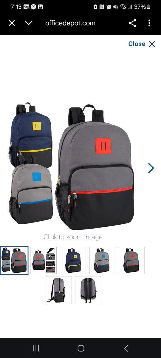 Kid's backpack new with tag, red (original $29)