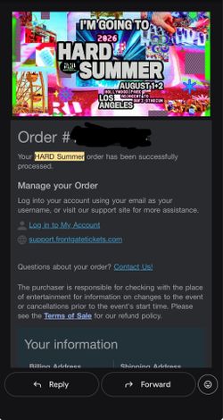 Hard Summer 2026 2-Day GA Wristband (Unregistered)