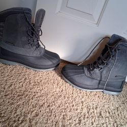 NORTIV 8 Thinsulate/Insulated Men's Winter Snow Boots Warm Insulated Waterproof Outdoor/Work Boots  Sz 9.5