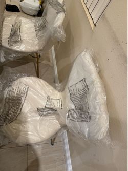 New white color fancy dinning chairs