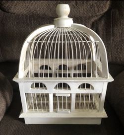 Wooden bird cage