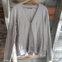 New York & Co 7th Avenue Design Studio Sweater XL Tan Neutral Color