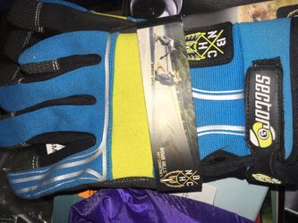 Skate board gloves, football, baseball