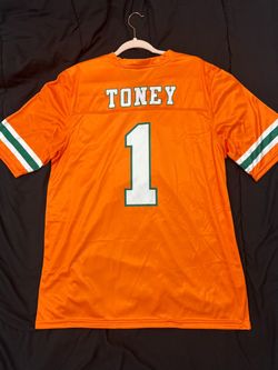 CANES FOOTBALL JERSEY #1 TONEY AVAILABLE IN 3 colors