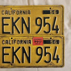 California Plates 