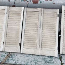 Vintage Wood Shutters 2 pairs available