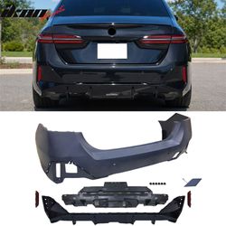 Fits 2024-2026 BMW G60 5-Series Sedan & i5 M60 Style Rear Bumper Conversion Kit PP