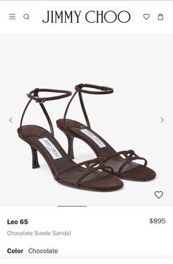 Jimmy Choo Leo 65 Suede Sandal