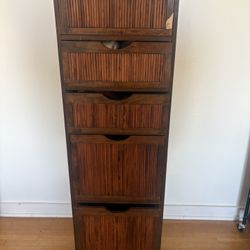 Vintage Bamboo Drawers