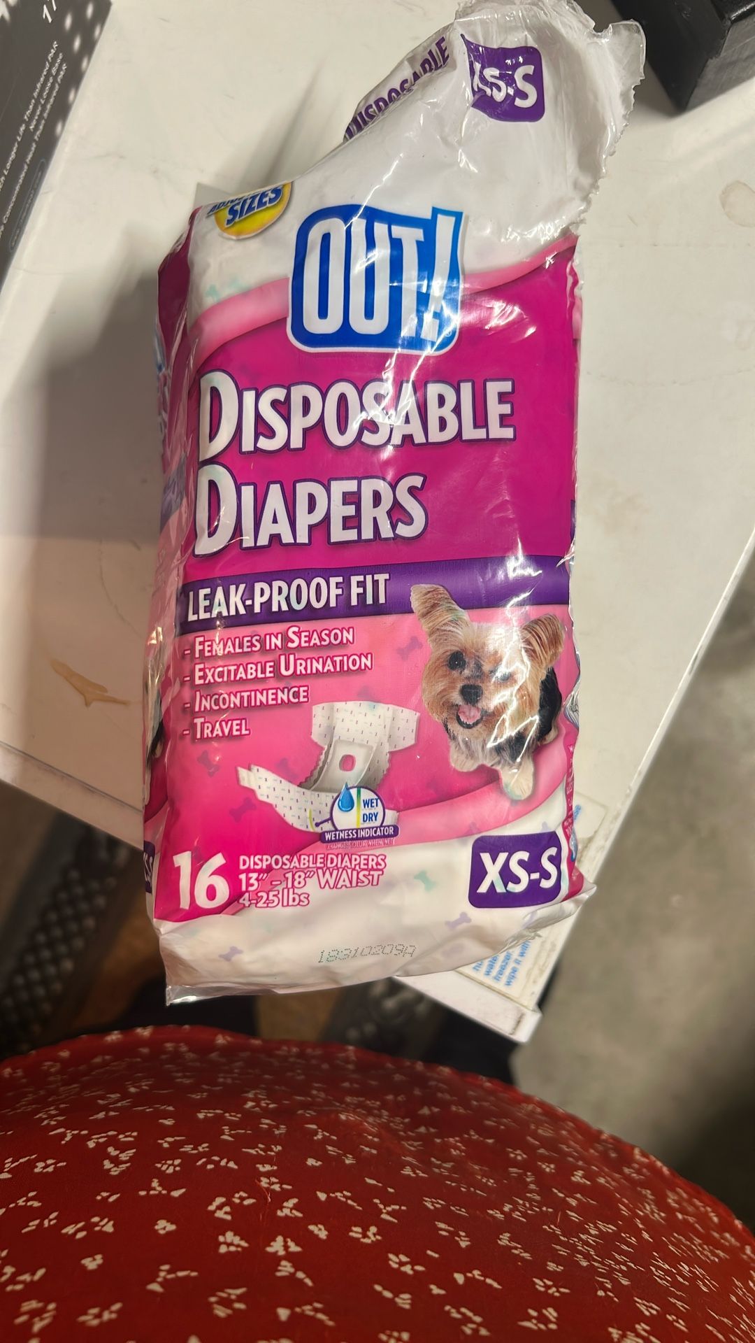 Dog Diaper Xs