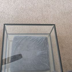 Glass top coffee table