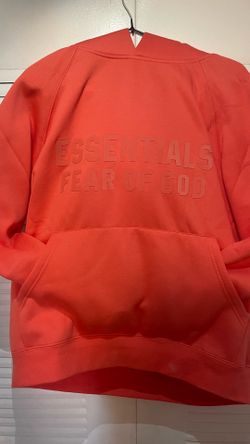 Coral essential fear of God hoodie