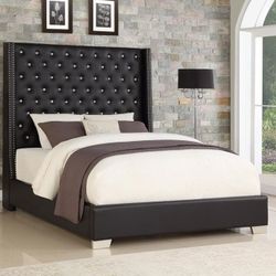 6ft Diamond Bed - Queen & King (Black Velvet) Brand New! Pay at Delivery! Same Day Delivery!