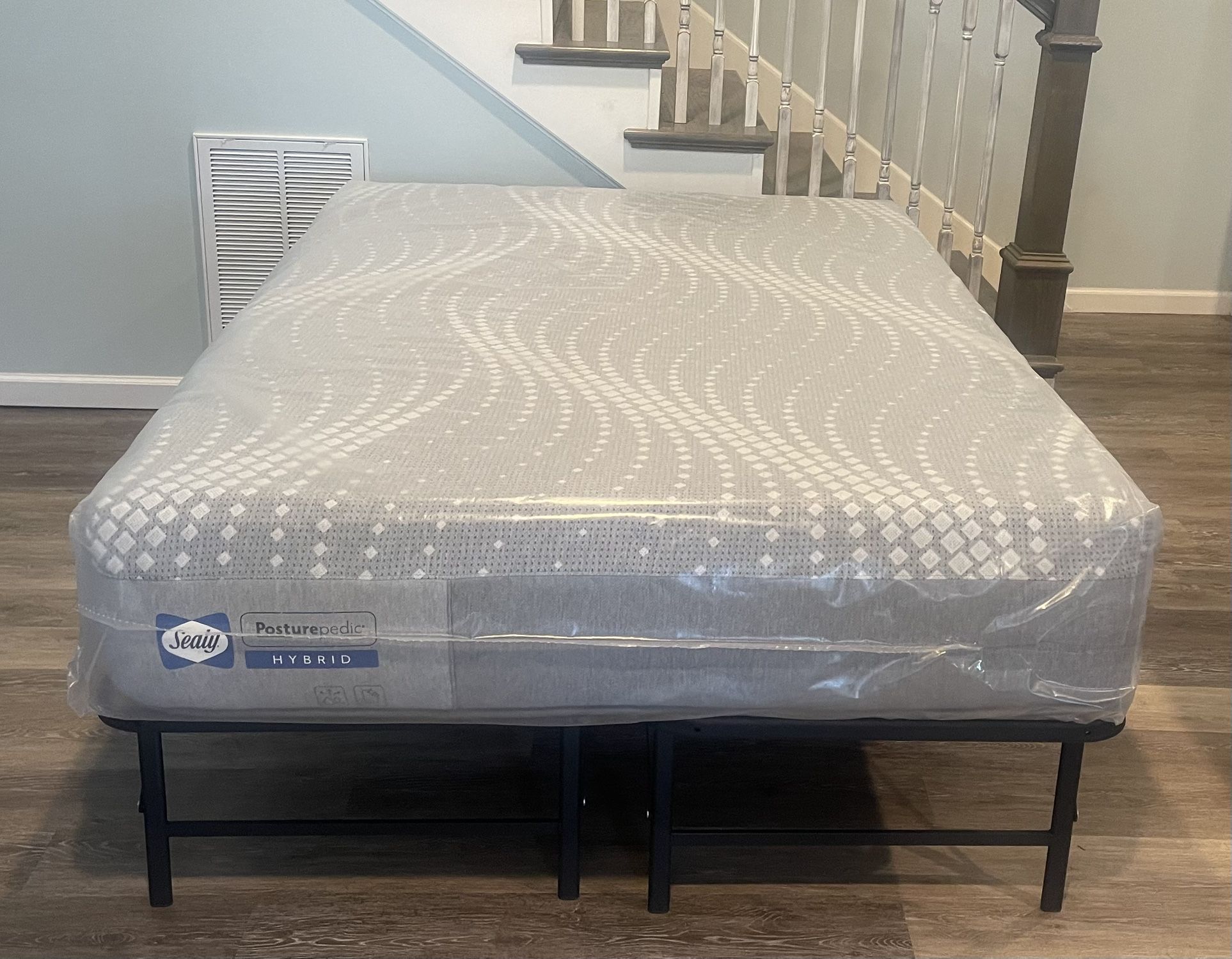 Sealy Posturepedic Hybrid Full Mattress With Bed Frame