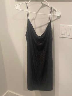 Black sequin dress