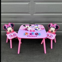 Table And Chairs/ Minnie Mouse/ Disney/ Kids/ Toys/ Furniture/ Toddler/ New
