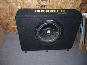 Kicker ten inch speaker in enclosure