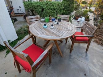 Acacia outdoor dining set