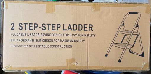 Brand New 2-Step Folding Ladder / Step Stool (In Box)