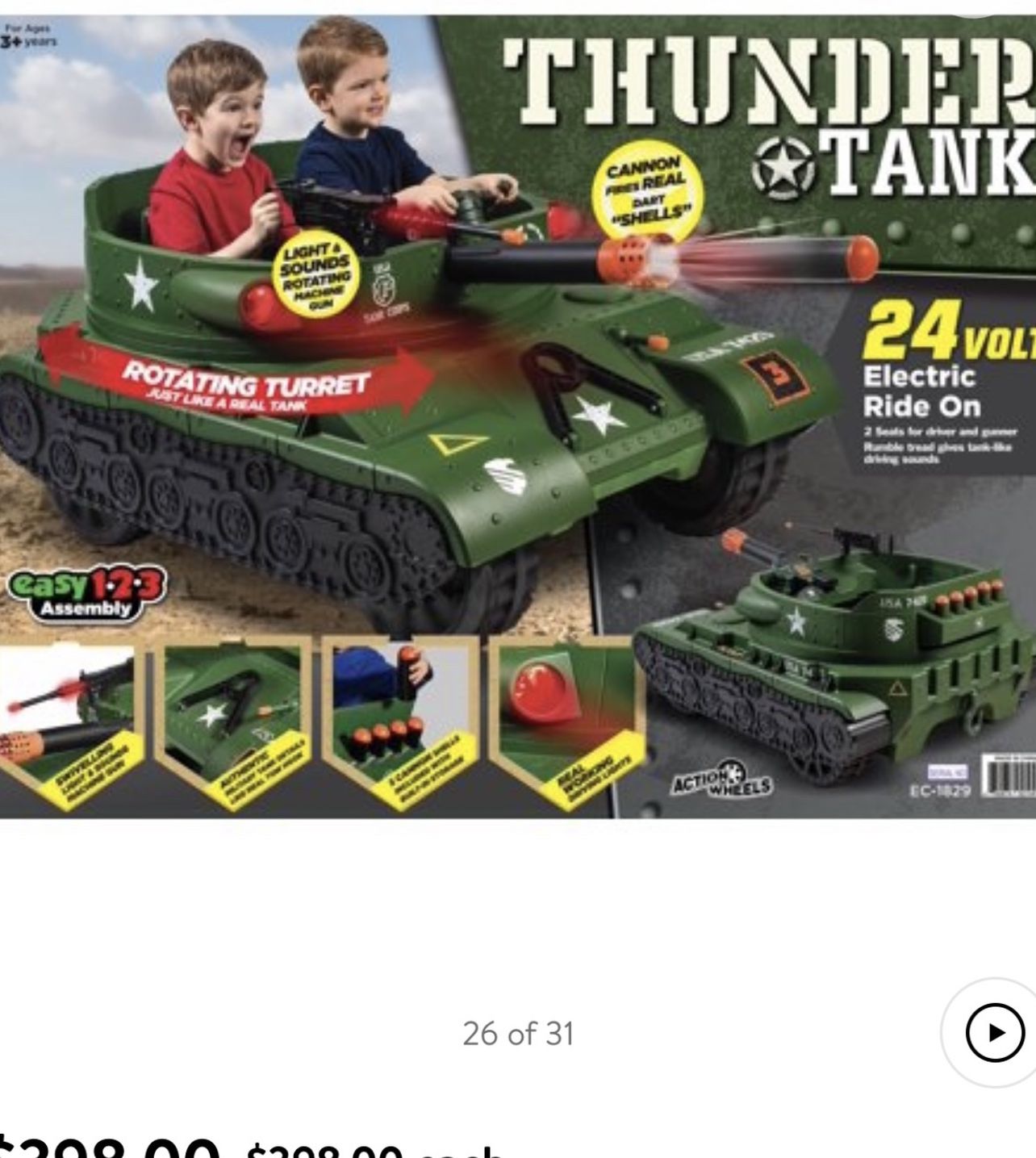 Thunder Tank Ride On