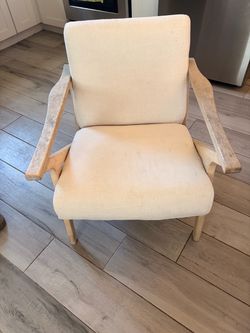 Set of 2 Mid-Century Style Wood Accent Chairs – $350 OBO