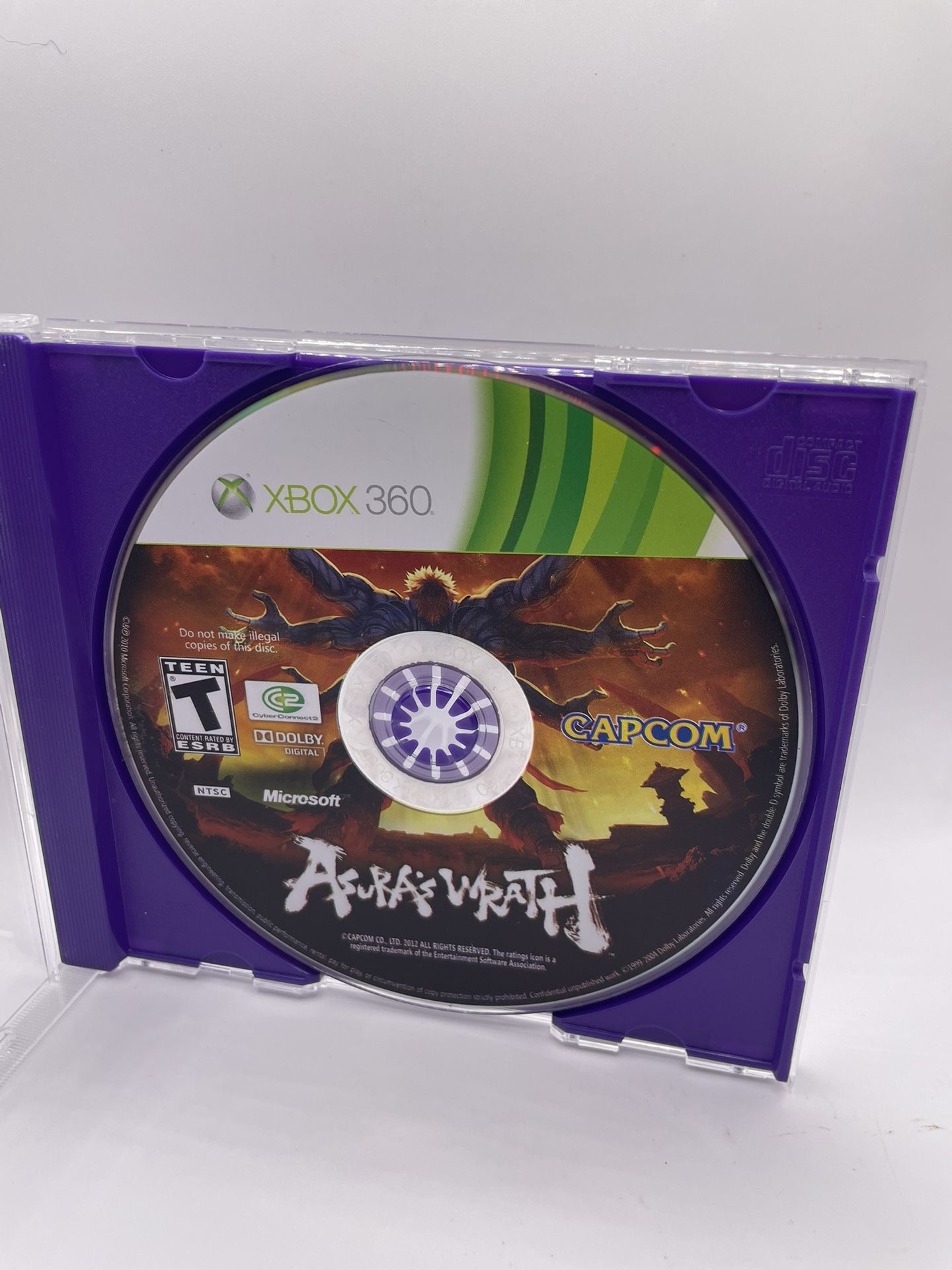 Asura's Wrath (Microsoft Xbox 360, 2012) DISC ONLY