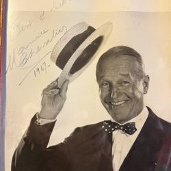Maurice Chevalier Signed Photograph – Dated 1967