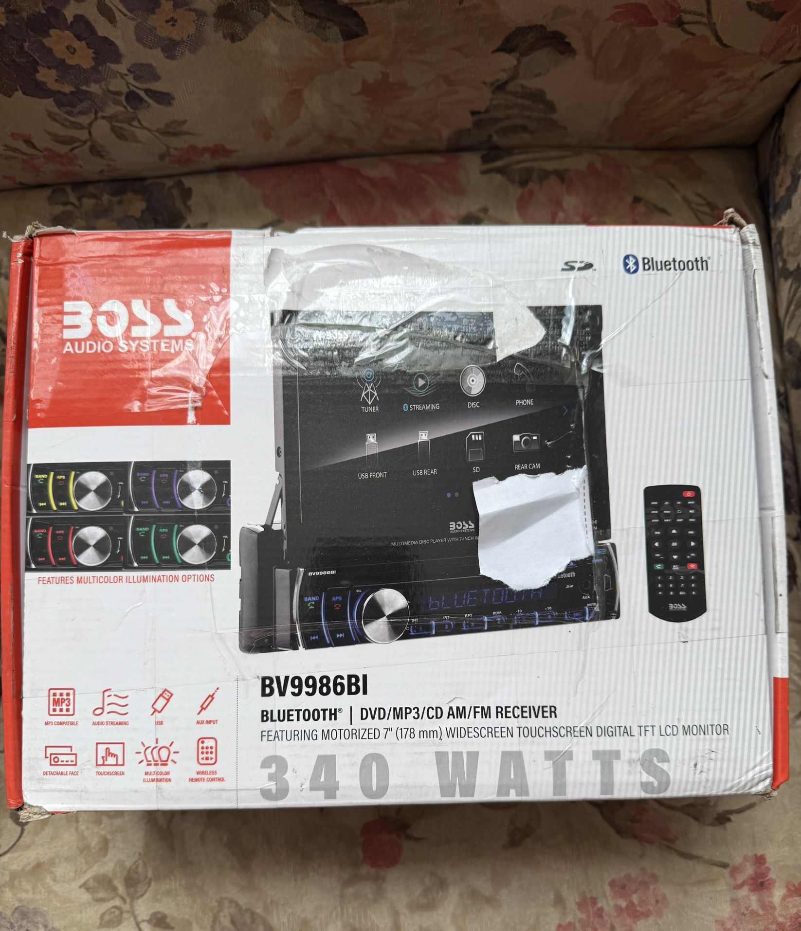 Boss Audio System ( Model: BV9986BI ) & Boss Audio System ( Model: R1100M ) All 4 Together