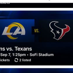 Los Angeles Rams Vs Texans !
