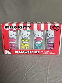 Hello Kitty Glassware Set