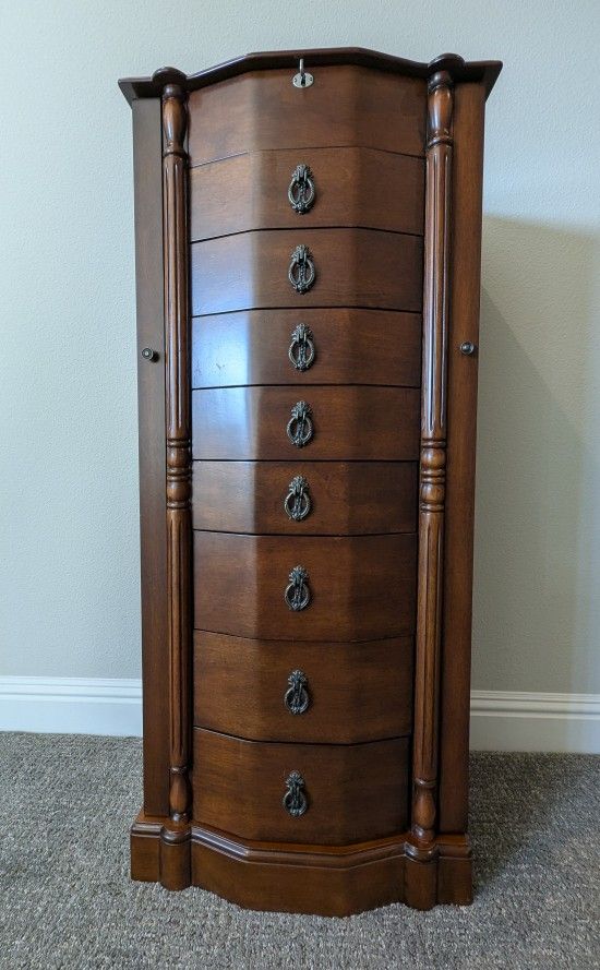 Wooden Jewelry Armoire