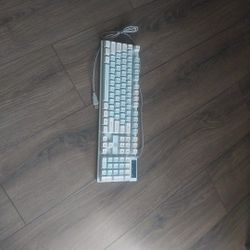 Light Blue And White Keyboard 