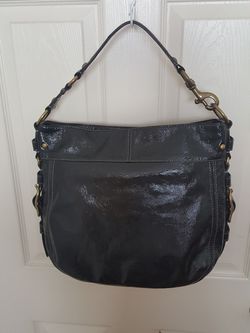 Coach Black Leather Zoe Hobo Bag No. LO920-F14707 for Sale in
